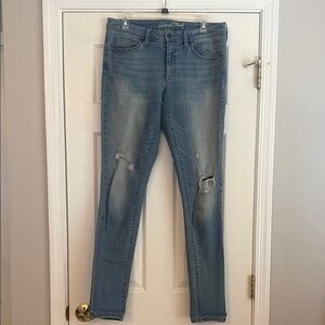 Universal Thread Light Blue Distressed SkinnyTall Jeans